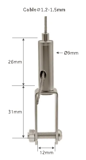 Pinza U 12 mm